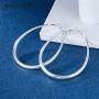 Kemstone Rose Gold/Silver Big Oval Engraved hoop Earrings