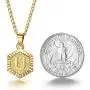 Trendsmax Hexagon Initial Letter A to Z Alphabet Pendant Necklace for Women Girls Gold Plated Stainless Steel Curb Cuban Link Chain Necklace Length Personlized Trendsmax Hexagon Initial Letter A to Z Alphabet Pendant Necklace for Women Girls Gold Plated Stainless Steel Curb Cuban Link Chain Necklace Length Personlized