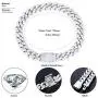 8MM/10MM/12MM/ 20MM Cuban Bracelet Iced Out 18K Gold/White Plated Hip Hop Full CZ Lab Diamond Miami Cuban Link Chain Bracelet for Men and Women Valentines Day Gift 8'' Cuban Bracelet 8MM/10MM/12MM/ 20MM Cuban Bracelet Iced Out 18K Gold/White Plated Hip Hop Full CZ Lab Diamond Miami Cuban Link Chain Bracelet for Men and Women Valentines Day Gift 8'' Cuban Bracelet