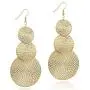 KaFu Lightweight Bohemia Geometric 14K Gold Round Disc Triple Long Earrings Dangle Drop Filigree Carved Statement Earring for Women Girls KaFu Lightweight Bohemia Geometric 14K Gold Round Disc Triple Long Earrings Dangle Drop Filigree Carved Statement Earring for Women Girls