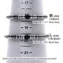 JBANS Hematite 486 Healing Stones Beaded Stretch Bracelet 2 Size for Men. Good Luck Therapy Bracelets. Strong Elastic Sring