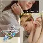 Jewmon Peacock Ring Rose Flower Ring Animal Lizard Ring Adjsutable Band for Women Girls Sterling Silver Cute Penguin Celtic Butterfly Spider Web Necklace Animal Jewelry Valentines Day Gifts