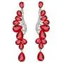 Scarlvambo Womens Austrian Crystal Art Deco Teardrop Pierced Dangle Wedding Earrings Silver-Tone Scarlvambo Womens Austrian Crystal Art Deco Teardrop Pierced Dangle Wedding Earrings Silver-Tone