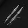 BLIJERY Silver Crystal Long Tassel Earring Rhinestone Wedding Dangle Earrings for Bridal & bridesmaid