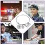 G-Ahora Police Keychain She Believed She Could for Police Officers Police Academy Graduation Gifts Handcuffs Handgun Charm Achievement Gift Deputy Sheriff Gift (she Believe Police KR)