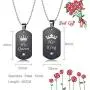 LOYALLOOK Couples Necklaces Bracelets Set for Him and Her,His Queen Her King Couples Jewelry Set Gifts for Lover Valentines Day Gifts LOYALLOOK Couples Necklaces Bracelets Set for Him and Her,His Queen Her King Couples Jewelry Set Gifts for Lover Valentines Day Gifts