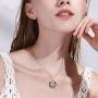 AOBOCO Sloth Sunflower Jewelry Gifts for Women Girls Relax & Lucky Sterling Silver Animal Necklace Birthday Christmas Present