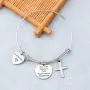 BEKECH Madrina Bracelet Solo Las Mejores Tias Ascienden A Madrina Cross Charm Jewelry Gift for Madrina Baptistim Gift Godmother Proposal Bracelet