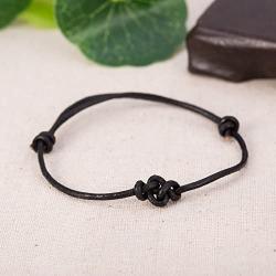 Simple Style Varieties of Irish Love Knot Leather Bracelet Romantic Gift for People