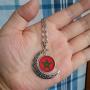 GiftJewelryShop Morocco Flag Crescent Moon Galactic Universe Glass Cabochon Pendant Necklace