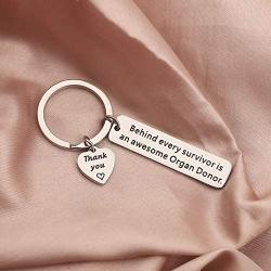 AKTAP Organ Donor Gift Behind Every Survivor is an Awesome Organ Donor Awareness Keychain Thank You Gift for Kidney Donor Organ Donor