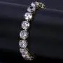 JINAO 18K Gold Plated 1 Row 10MM Lab Simulated Diamond Iced Out Chain Mens Hiphop Tennis Necklace … JINAO 18K Gold Plated 1 Row 10MM Lab Simulated Diamond Iced Out Chain Mens Hiphop Tennis Necklace …