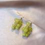 6 Pairs Creative Assorted Cute 3D Fruits Earring Cherry Strawberry Peach Avocado Grape Dangle & Stud Drop Earrings Set for Women Girls