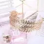 FUNRUN JEWELRY 4PCS Greek Goddess Headband Arm Cuff Bridal Jewelry Set Roman Laurel Leaf Branch Crown Armlet Upper Arm Band Bracelet for Women Party