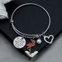 Flamingo Keychain Bracelet Be A Flamingo in A Flock of Pigeons Flamingo Lovers Gifts