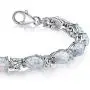 Created Opal Bracelet Sterling Silver Tear Drop 10.00 Carats Created Opal Bracelet Sterling Silver Tear Drop 10.00 Carats