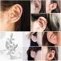 Silvora Sterling Silver Non-Piercing Ear Cuff Earrings, Helix Cartilage Cuff Earrings Set for Women Teen Girls with Delicate Brand Packaging Silvora Sterling Silver Non-Piercing Ear Cuff Earrings, Helix Cartilage Cuff Earrings Set for Women Teen Girls with Delicate Brand Packaging