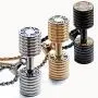 JAJAFOOK Mens Stainless Steel Fitness Gym Dumbbell Weight Lifters Barbell Chain Pendant Necklace JAJAFOOK Mens Stainless Steel Fitness Gym Dumbbell Weight Lifters Barbell Chain Pendant Necklace
