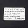 Gzrlyf Engraved Wallet Card Insert Metal Love Note Cards for Him Her I Love You for Not Only What You are Gzrlyf Engraved Wallet Card Insert Metal Love Note Cards for Him Her I Love You for Not Only What You are