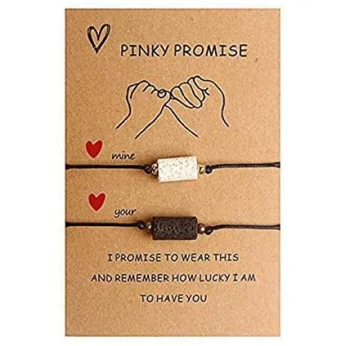 ZEZHOMCHI Couples Bracelets Friendship Bracelet Best Friend Matching Bracelet Pinky Promise Long Distance Bracelets Adjustable Jewelry Gifts Handmade Bracelets for Women Men ZEZHOMCHI Couples Bracelets Friendship Bracelet Best Friend Matching Bracelet Pinky Promise Long Distance Bracelets Adjustable Jewelry Gifts Handmade Bracelets for Women Men