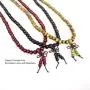 Men Women 3Pcs Buddhist 108 Prayer Mala Beads Sandalwood Bracelet Natural Wood Beaded Necklace Elastic