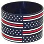 Great 1 American Flag Silicone Stretchable Bracelet 4-Pack