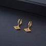 Small Dangle Hoop Earrings 14K Gold Plated Cubic Zirconia Boho Women Girls Huggie Earring Dainty Jewelry Gift