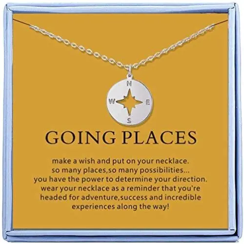 Sterling Silver Compass Necklace for Best Friends Friendship Necklaces Good Luck Necklace for Women Girls BFF Gifts Graduation Gifts Sterling Silver Compass Necklace for Best Friends Friendship Necklaces Good Luck Necklace for Women Girls BFF Gifts Graduation Gifts