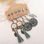 Boho Dangle Earrings Sets Fashion Jewelry for Women Bohemian Tassel Stud Earrings Christmas Valentine Birthday Gift for Girls