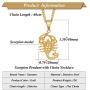 Xusamss 18K Gold Plated Stainless Steel Animal Scorpion Pendant Necklace,24inches Link Chain