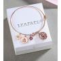 Leafael Superstar Zodiac Expandable Bangle Bracelet Made with Premium Crystals Horoscope Constellation October November Birthstone Topaz Brown Jewelry, Rose Gold Plated, 7''