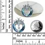 POPLYKE Lotus Flower Necklace for Women Sterling Silver Lotus with Blue/Purple/Volcano Crystal Jewelry for Girls Mom Birthday