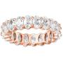 PAVOI 14K Gold Plated Rings Oval Cubic Zirconia Love Ring | 5mm Stackable Rings for Women | Gold Rings for Women