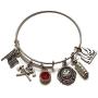 Kits Kiss Firefighter Bracelet, Firefighter Jewelry, Fire Bracelet, Fireman Bracelet, Fire Mom Bracelet, Fire Wife Bracelet, Fire Charm, Fire Extinguisher Charm, Firefighter Bangle Bracelet