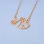 MANZHEN Gold Silver Geometric Origami Sloth Charm Pendant Necklace Cute Animal Necklace
