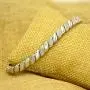 SHKA 18 K Platinum Plated S Link Tennis Bracelet CZ Bracelets with Sparking Wave Pave Crystal Wrap Cubic Zirconia for Men and Women SHKA 18 K Platinum Plated S Link Tennis Bracelet CZ Bracelets with Sparking Wave Pave Crystal Wrap Cubic Zirconia for Men and Women