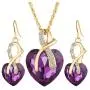 Gift! Gold Plated Jewelry Sets For Women Crystal Heart Necklace Earrings Jewellery Set Bridal Wedding Accessories Gift! Gold Plated Jewelry Sets For Women Crystal Heart Necklace Earrings Jewellery Set Bridal Wedding Accessories
