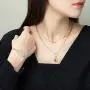 Coloura Titanium Steel Necklaces for Women,Gold Plated Charm Necklace,Pendant Chain Choker Fashion Jewelry Gift for Women,Girls Coloura Titanium Steel Necklaces for Women,Gold Plated Charm Necklace,Pendant Chain Choker Fashion Jewelry Gift for Women,Girls
