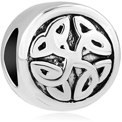 ReisJewelry Irish Celtic Knot Charms Vintage Classic European Beads Charm for Bracelets