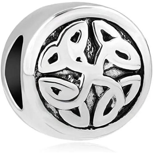 ReisJewelry Irish Celtic Knot Charms Vintage Classic European Beads Charm for Bracelets ReisJewelry Irish Celtic Knot Charms Vintage Classic European Beads Charm for Bracelets