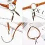 Native American Jewelry Set for Women Girls, 2 Pieces Faux Suede Choker Necklace Faux Leather Choker and 2 Pairs Bohemian Artificial Feather Earrings Boho Dream Catcher Earring Western Jewelry Set