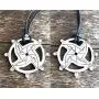 Buddhist Jewelry Jetsun Milarepa Yogi Dalai Lama Buddhism Dharma Eight worldly concerns Silver Pewter Pendant Necklace Charm Buddha Protection Amulet Wheel of Karma Medallion W Black Adjustable Cord