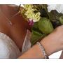 SWEETV Cubic Zirconia Wedding Bridal Bracelets Jewelry for Brides,Bridesmaid,Women