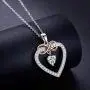 MEDWISE Women Infinity Necklace Jewelry,925 Sterling Silver Love Heart Infinity Pendant Necklace for Girls Birthday Anniversary Gifts for Her