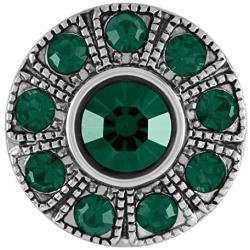 Ginger Snaps Glam- May Charm Accessory | Interchangeable, Customizable & Adjustable Snap Jewelry Collection | Button Charms for Necklaces, Bracelets & Rings | Standard Size | SN22-77