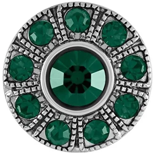 Ginger Snaps Glam- May Charm Accessory | Interchangeable, Customizable & Adjustable Snap Jewelry Collection | Button Charms for Necklaces, Bracelets & Rings | Standard Size | SN22-77 Ginger Snaps Glam- May Charm Accessory | Interchangeable, Customizable & Adjustable Snap Jewelry Collection | Button Charms for Necklaces, Bracelets & Rings | Standard Size | SN22-77