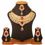 Touchstone Indian Bollywood Handcrafted Traditional Royal Mughal Kundan Polki Meenakari Enamel Colorful Wedding Designer Jewelry Long Necklace Set in Gold and Silver Tone for Women.