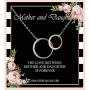 creatique Mother Daughter Necklace - Interlocking Circles Necklace, Mothers Day Jewelry Gifts, Mothers Day Necklaces, Mom and Daughter Necklace - Mother and Daughter Necklace