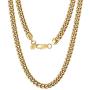 KRKC&CO Mens Cuban Link Chains, 18k Gold Miami Cuban Link Curb Chain, Hip Hop Jewelry, Durable Street-wear Hip Hop Chains for Men, 10mm/6mm/4mm, 18 20 22 24 26 inches