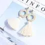 Baoqin Rattan Tassels Earrings For Women – Boho Wicker Woven Handmade Earrings for Women Girls